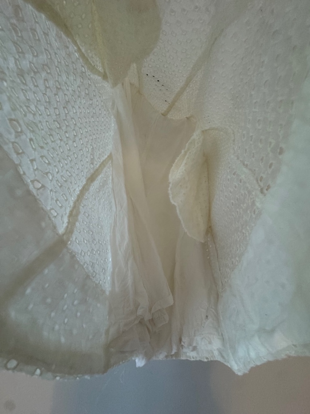 Free People Embroidered Eyelet Berry Kiss Mini Dress size S - Picture 3 of 5
